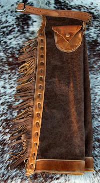 Old Time Chaps w/Leather Lacings - no zippers