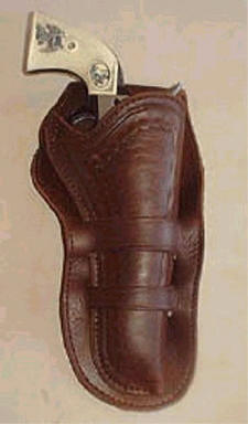 Western Leather Gun Holster -Mexican Loop Variation