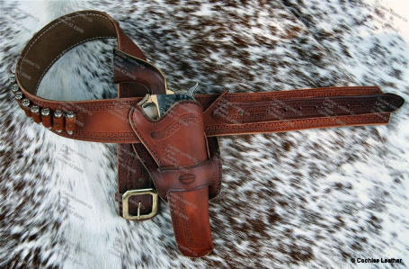 Western Leather Gunbelt