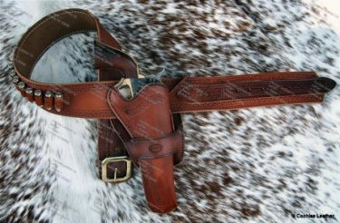 Western Leather Gunbelt