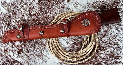 Border Tooled US Marshall Rifle Scabbard