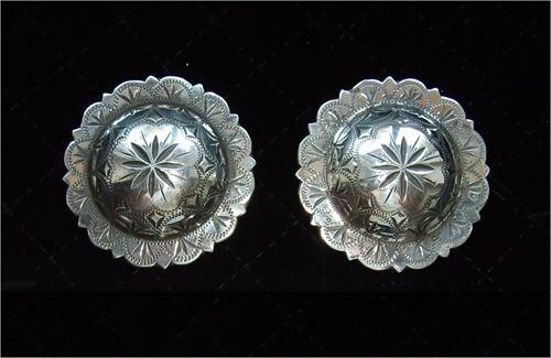 Antique Visalia Conchos in Sterling Silver Collectable Set