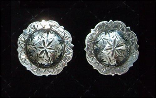 Collectable Visalia Western Conchos in Sterling Silver