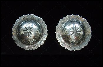 Antique Visalia Conchos in Sterling Silver Collectable Set