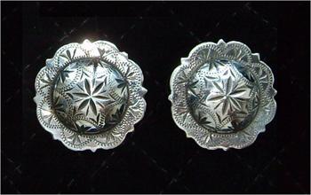 Collectable Visalia Western Conchos in Sterling Silver