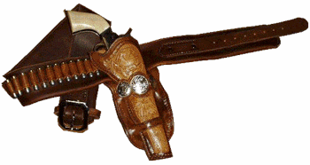 HS1906A - Floral Cheyenne Gunbelt Holster Set